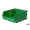 Triton Products Stacking Hanging Interlocking Bins, Polypropylene, Green, 10-7/8" L x 11" W x 5" H, 6 CT 3-235GRN - alternate 3